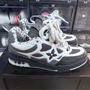 Louis Vuitton Gray and White Sneakers